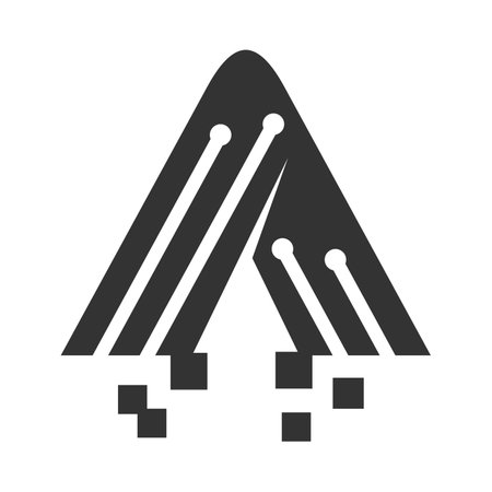 Technology logo template Icon Illustration Brand Identity.Isolated and flat illustration. Vector graphicのイラスト素材