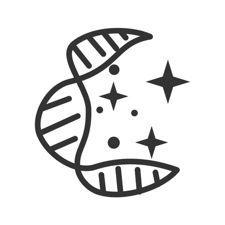 moon DNA logo template Icon Illustration Brand Identity.Isolated and flat illustration. Vector graphicのイラスト素材