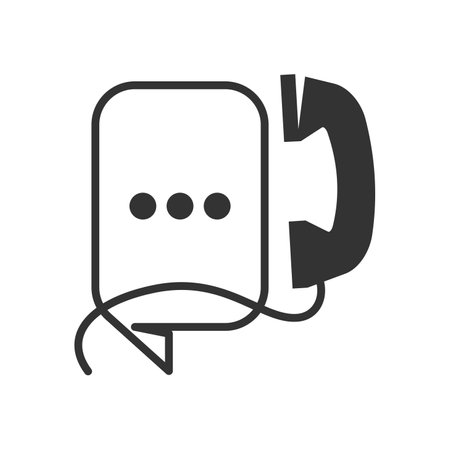 phone chat logo template Icon Illustration Brand Identity.Isolated and flat illustration. Vector graphicのイラスト素材