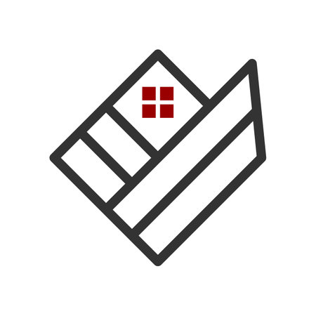 real estate solution logo template Icon Illustration Brand Identity. Isolated and flat illustration. Vector graphicのイラスト素材