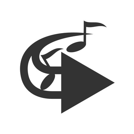 multimedia media play logo template Icon Illustration Brand Identity.Isolated and flat illustration. Vector graphicのイラスト素材