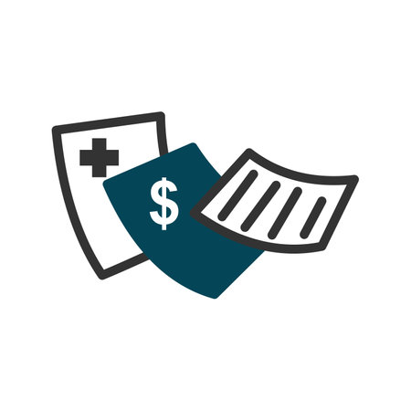 medical billing logo template Icon Illustration Brand Identity. Isolated and flat illustration. Vector graphicのイラスト素材
