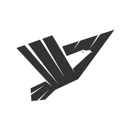eagle logo template. Icon Illustration Brand Identity. Isolated and flat illustration. Vector graphicのイラスト素材