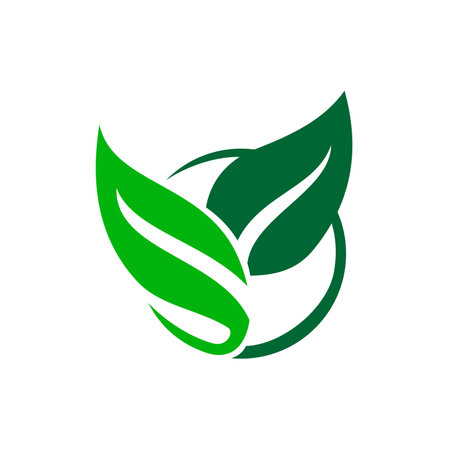 vegan logo template. Icon Illustration Brand Identity. Isolated and flat illustration. Vector graphicのイラスト素材