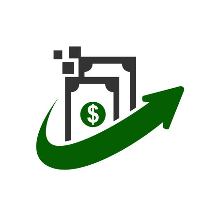 fast pay digital logo template. Icon Illustration Brand Identity. Isolated and flat illustration. Vector graphicのイラスト素材