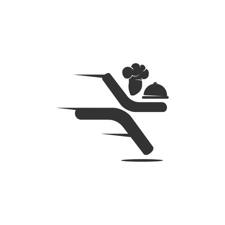 catering logo template. Icon Illustration Brand Identity. Isolated and flat illustration. Vector graphicのイラスト素材