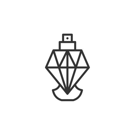 bottle perfume logo template. Icon Illustration Brand Identity. Isolated and flat illustration. Vector graphicのイラスト素材