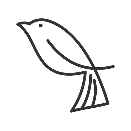 bird logo template. Icon Illustration Brand Identity. Isolated and flat illustration. Vector graphicのイラスト素材