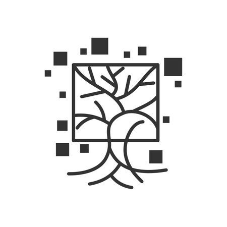 tree logo template. Icon Illustration Brand Identity. Isolated and flat illustration. Vector graphicのイラスト素材