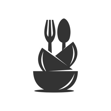 food logo template. Icon Illustration Brand Identity. Isolated and flat illustration. Vector graphicのイラスト素材