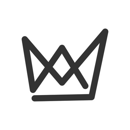 king logo template. Icon Illustration Brand Identity. Isolated and flat illustration. Vector graphicのイラスト素材