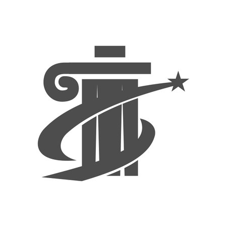 law logo template. Icon Illustration Brand Identity. Isolated and flat illustration. Vector graphicのイラスト素材