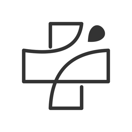 medical logo template. Icon Illustration Brand Identity. Isolated and flat illustration. Vector graphicのイラスト素材