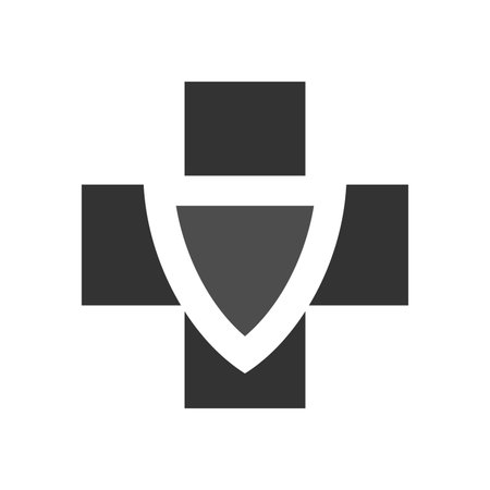 medical logo template. Icon Illustration Brand Identity. Isolated and flat illustration. Vector graphicのイラスト素材