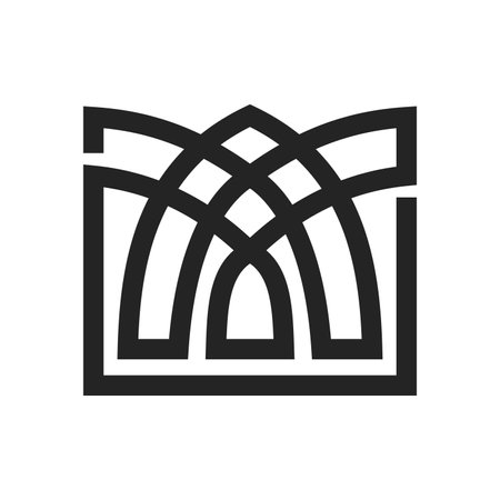 hotel logo template. Icon Illustration Brand Identity. Isolated and flat illustration. Vector graphicのイラスト素材