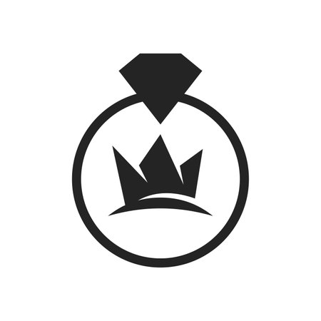 jewelry logo template. Icon Illustration Brand Identity. Isolated and flat illustration. Vector graphicのイラスト素材