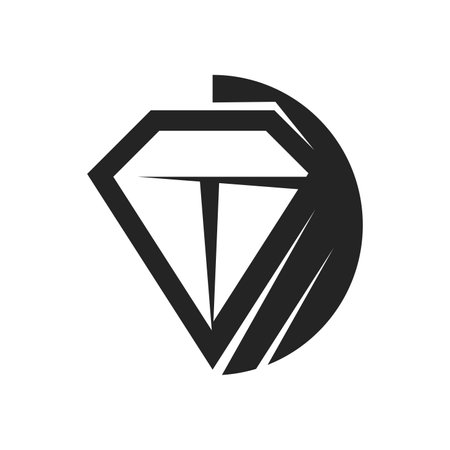 jewelry logo template. Icon Illustration Brand Identity. Isolated and flat illustration. Vector graphicのイラスト素材