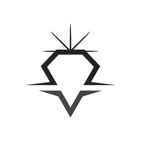 jewelry logo template. Icon Illustration Brand Identity. Isolated and flat illustration. Vector graphicのイラスト素材