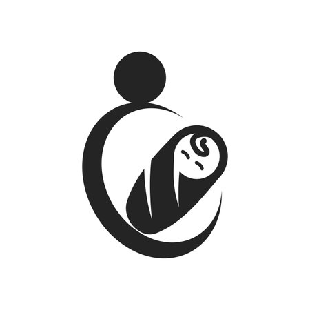 baby logo template. Icon Illustration Brand Identity. Isolated and flat illustration. Vector graphicのイラスト素材