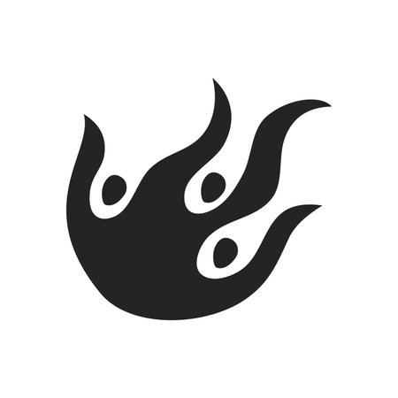 freedom people fire logo template. Icon Illustration Brand Identity. Isolated and flat illustration. Vector graphicのイラスト素材