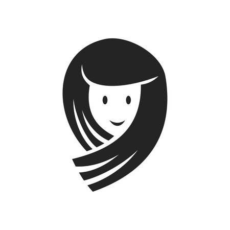 salon logo template. Icon Illustration Brand Identity. Isolated and flat illustration. Vector graphicのイラスト素材