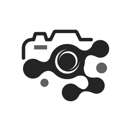 photography logo template. Icon Illustration Brand Identity. Isolated and flat illustration. Vector graphicのイラスト素材