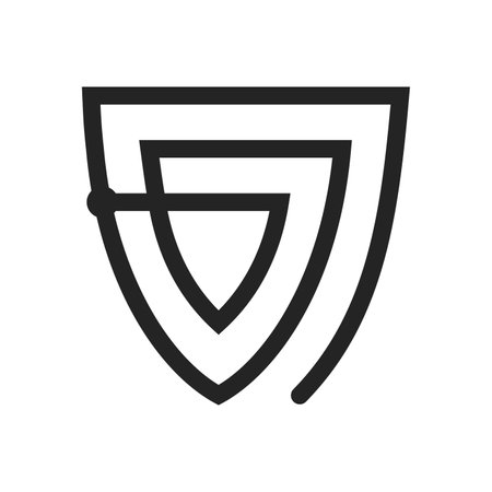 Guard logo template. Icon Illustration Brand Identity. Isolated and flat illustration. Vector graphicのイラスト素材