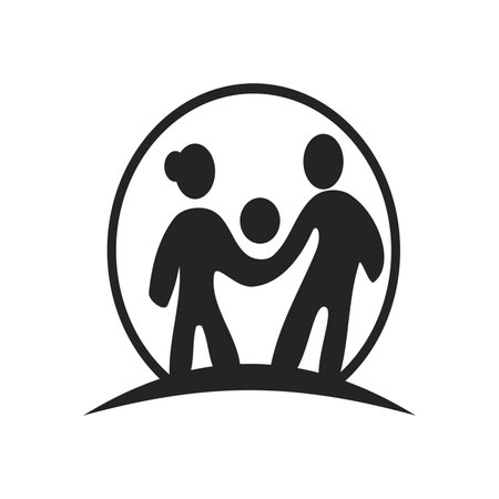 family logo template Isolated. Brand Identity. Icon Abstract Vector graphicのイラスト素材