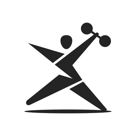 gym template Isolated. Brand Identity. Icon Abstract Vector graphicのイラスト素材