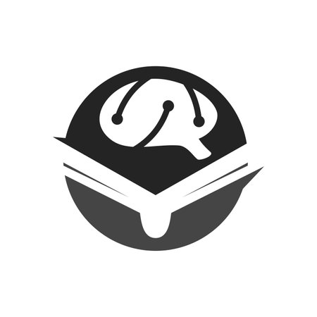 learning template Isolated. Brand Identity. Icon Abstract Vector graphicのイラスト素材