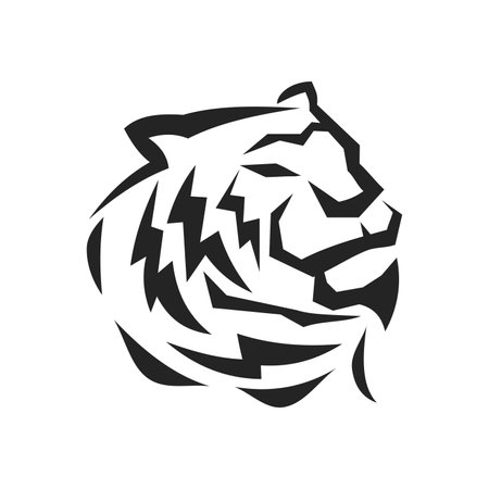 tiger template Isolated. Brand Identity. Icon Abstract Vector graphicのイラスト素材