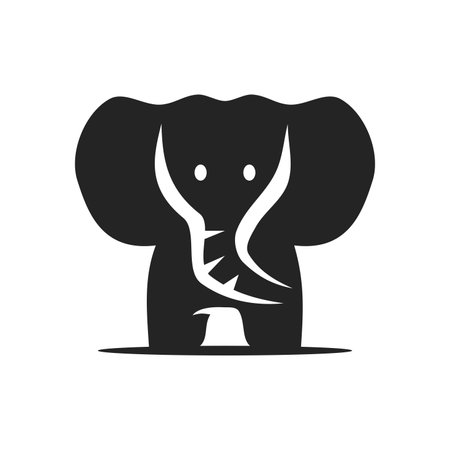 elephant logo template Isolated. Brand Identity. Icon Abstract Vector graphicのイラスト素材
