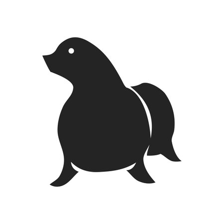 seal animal logo template Isolated. Brand Identity. Icon Abstract Vector graphicのイラスト素材