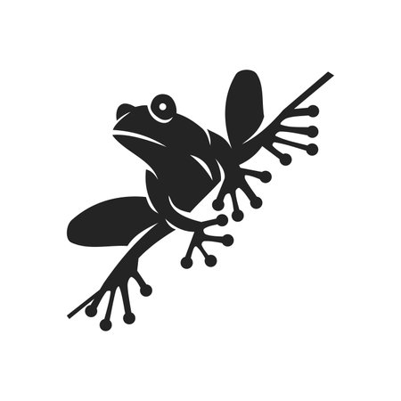 frog logo template Isolated. Brand Identity. Icon Abstract Vector graphicのイラスト素材