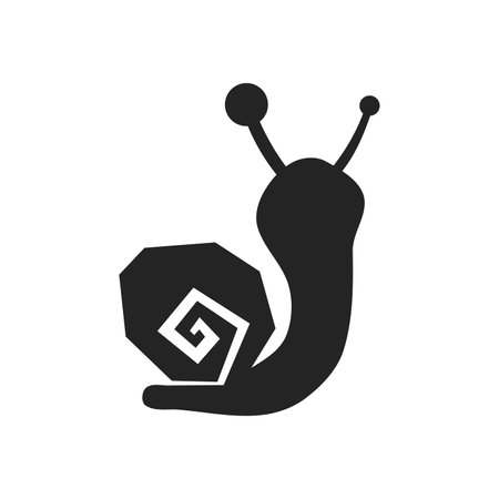 Snail logo template Isolated. Brand Identity. Icon Abstract Vector graphicのイラスト素材