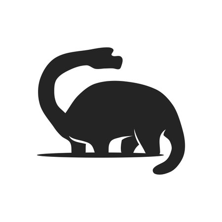 Brachiosaurus logo template Isolated. Brand Identity. Icon Abstract Vector graphicのイラスト素材