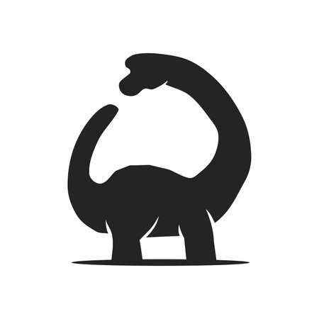 Brachiosaurus logo template Isolated. Brand Identity. Icon Abstract Vector graphicのイラスト素材