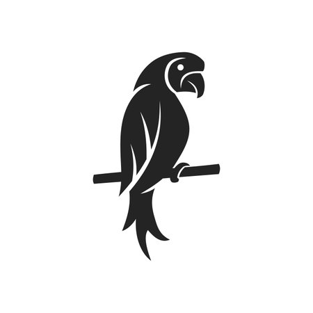 Parrot Logo template Isolated. Brand Identity. Icon Abstract Vector graphicのイラスト素材