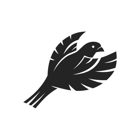 Canary Bird Logo template Isolated. Brand Identity. Icon Abstract Vector graphicのイラスト素材