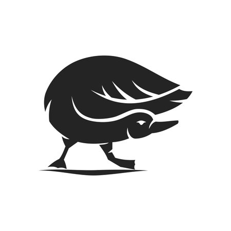 Goose logo template Isolated. Brand Identity. Icon Abstract Vector graphicのイラスト素材