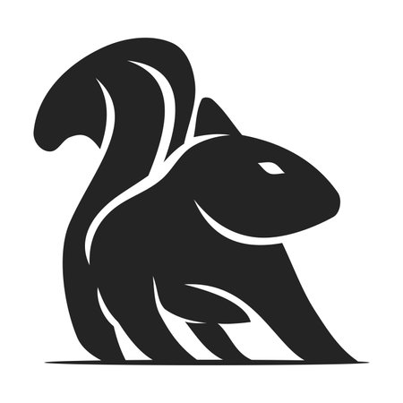 Squirrel Logo template Isolated. Brand Identity. Icon Abstract Vector graphicのイラスト素材