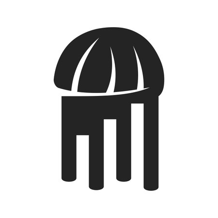 Jellyfish Logo template Isolated. Brand Identity. Icon Abstract Vector graphicのイラスト素材