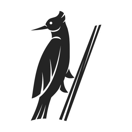 Woodpecker Logo template Isolated. Brand Identity. Icon Abstract Vector graphicのイラスト素材