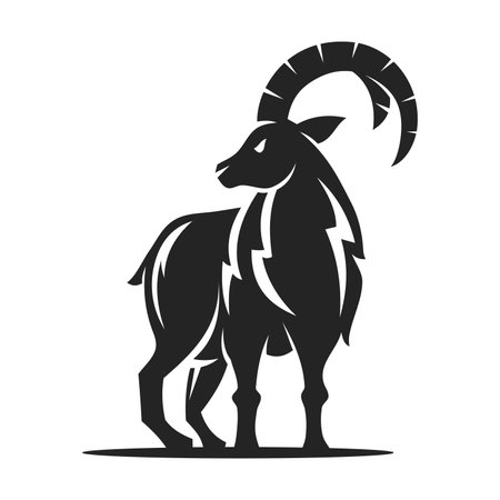 Ibex Logo template Isolated. Brand Identity. Icon Abstract Vector graphicのイラスト素材