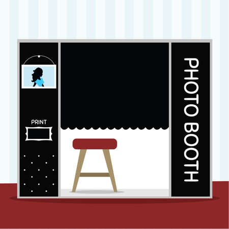 Photo Booth vector ilustrationのイラスト素材