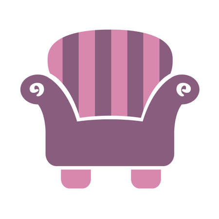 Striped Sofa Chair iconのイラスト素材