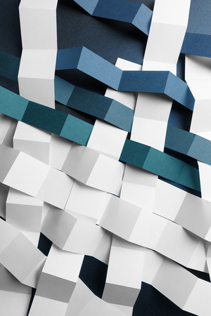 Composition with paper stripes for abstract backgroundの写真素材