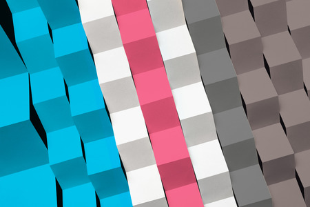 Strips of paper in geometric shapes for abstract backgroundの写真素材
