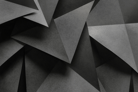 Geometric shapes of paper, abstract background	の写真素材