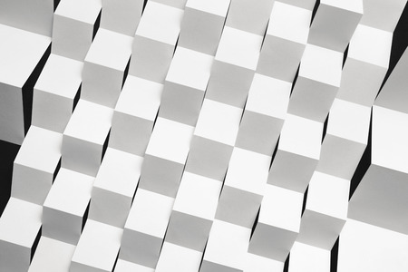 Strips of paper in geometric shapes for abstract backgroundの写真素材